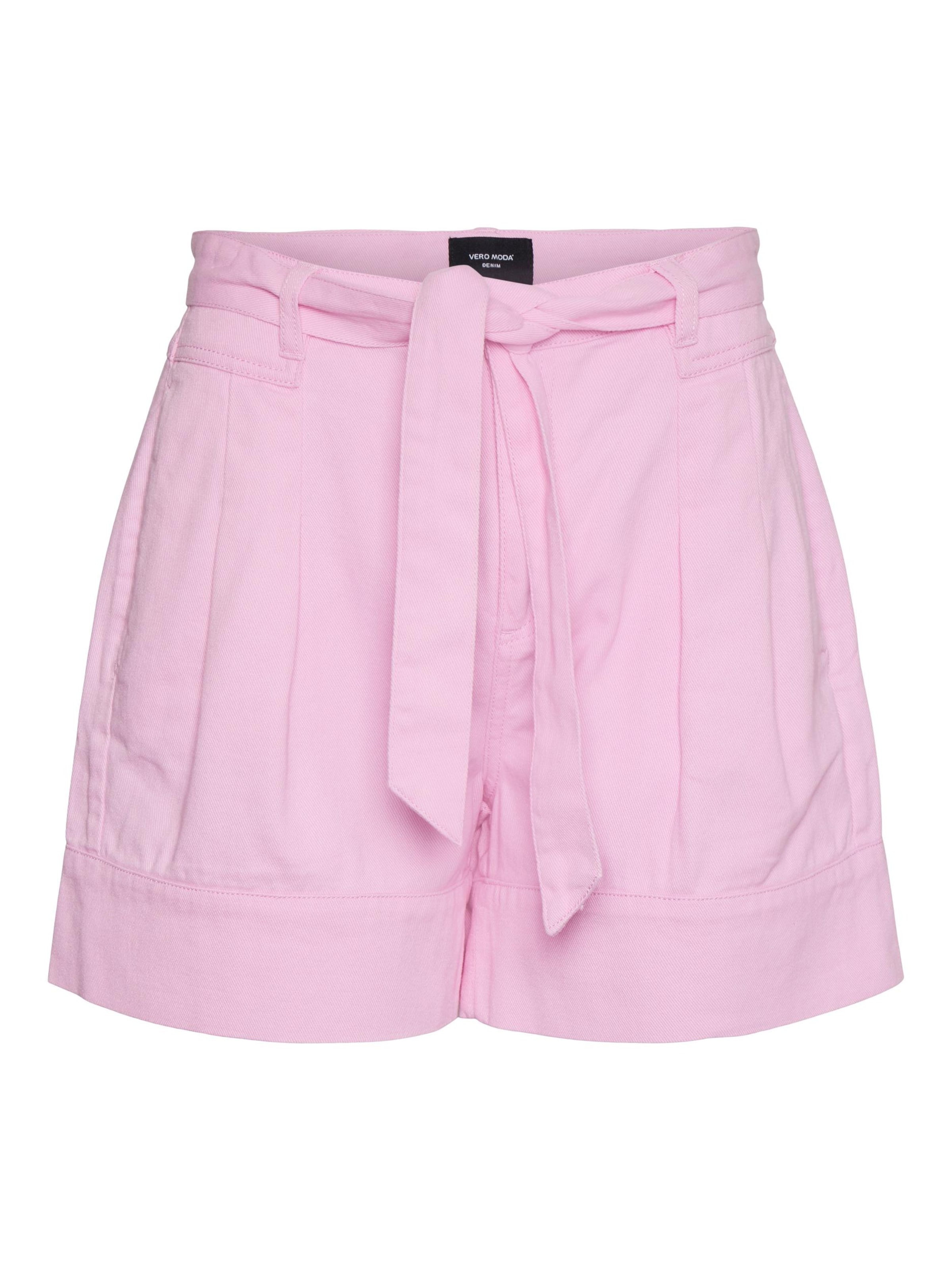 Loosefit Pantaloni con pieghe 'EVELYN' di VERO MODA in rosa: frontale