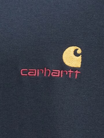 Carhartt WIP T-Shirt 'American Script' in Blau