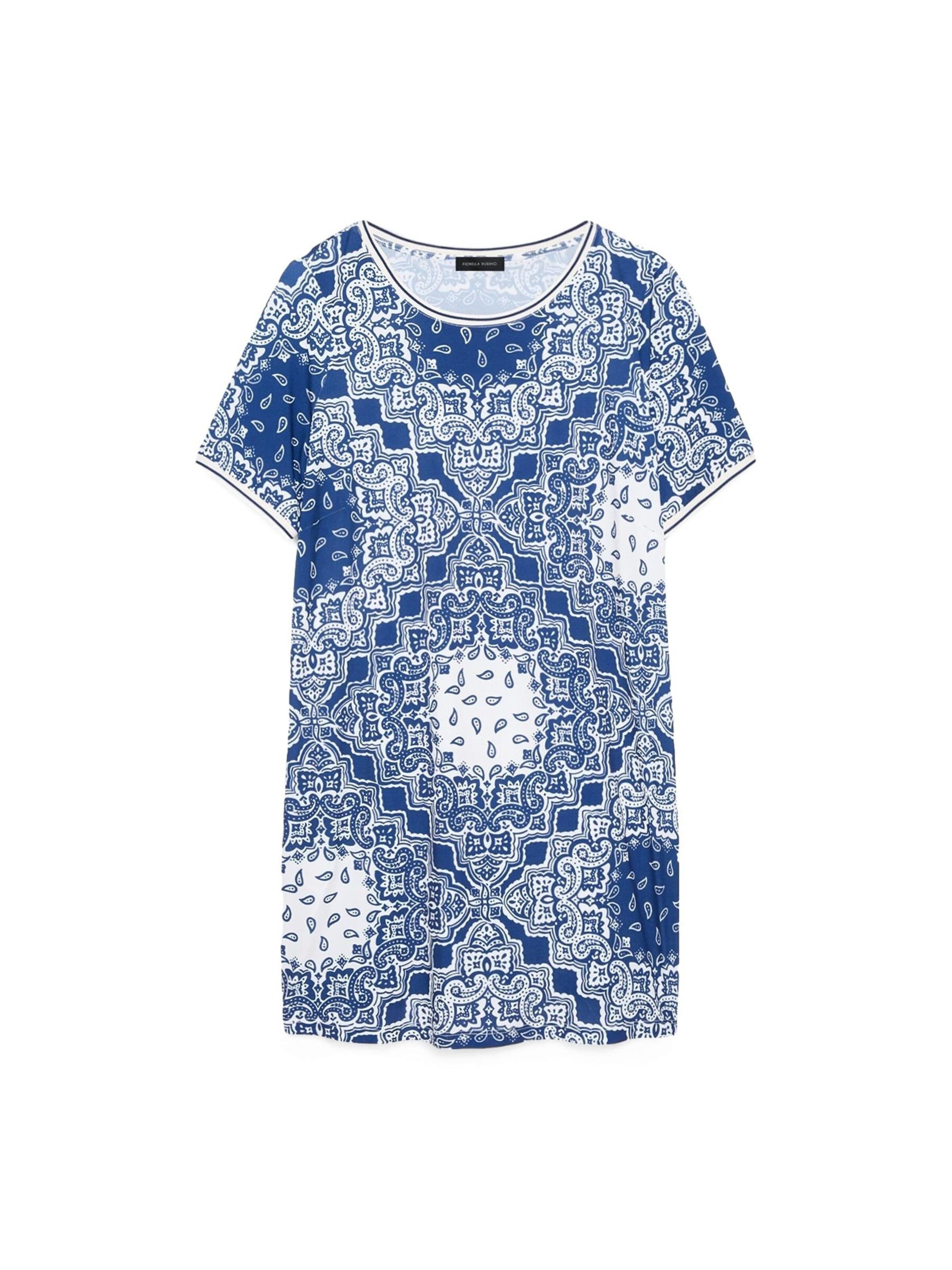 Fiorella Rubino - Vestido en azul: frente