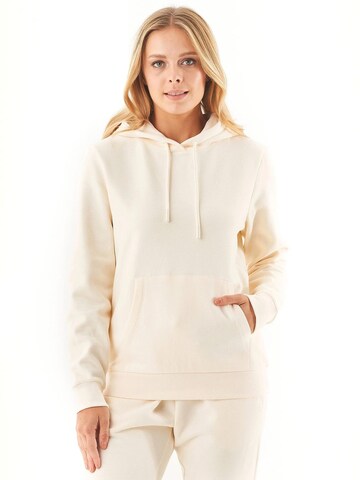 Organication Sweatshirt in Beige: Vorderseite