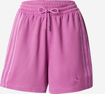 ADIDAS ORIGINALS - Loosefit Calças em roxo: frente