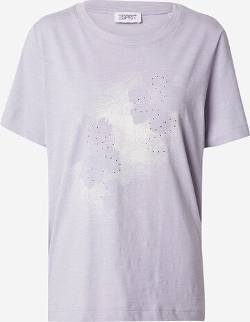 T-shirt ESPRIT en violet : devant