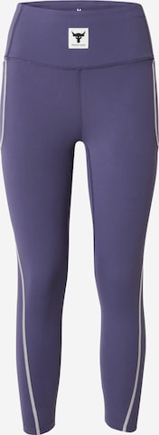 UNDER ARMOUR Skinny Sporthose 'Pjt Rock Meridian' in Grau: predná strana