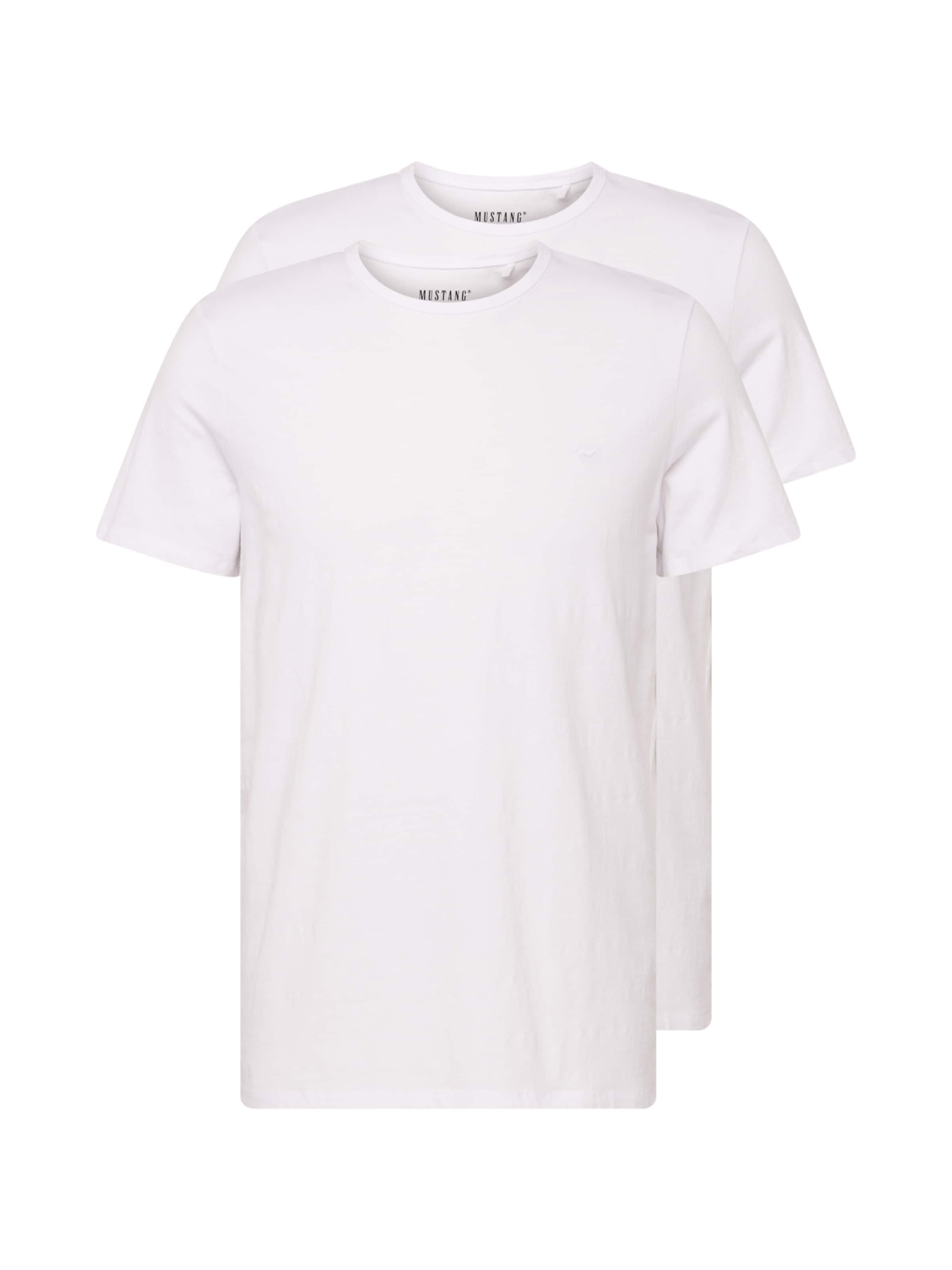 MUSTANG Majica 'Allen' | bela barva: sprednja stran