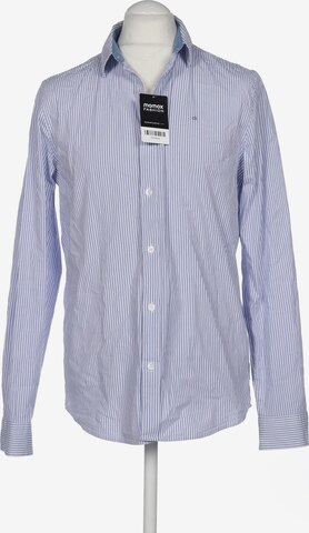 Calvin Klein Jeans Button Up Shirt in L in Blue: front