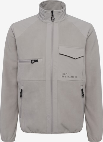 HALO Fleece jas in Grijs: voorkant