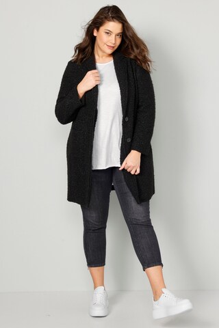 Angel of Style Between-Seasons Coat in Black