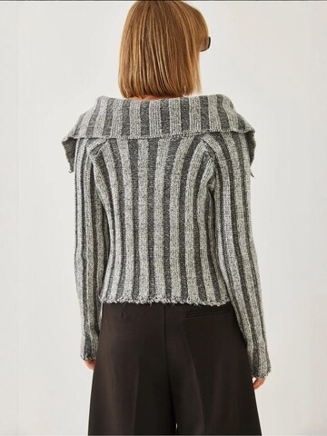 Bianco Lucci Gebreid vest in Grijs