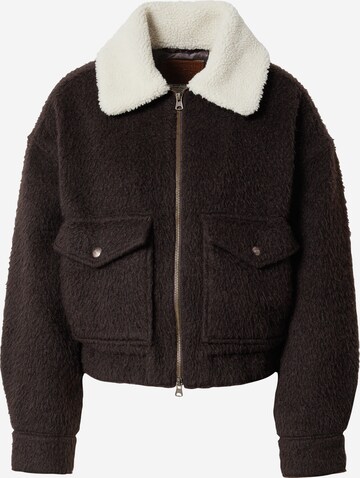 LEVI'S ®Prijelazna jakna 'Baby Bubble Wool Trucker' - smeđa boja: prednji dio