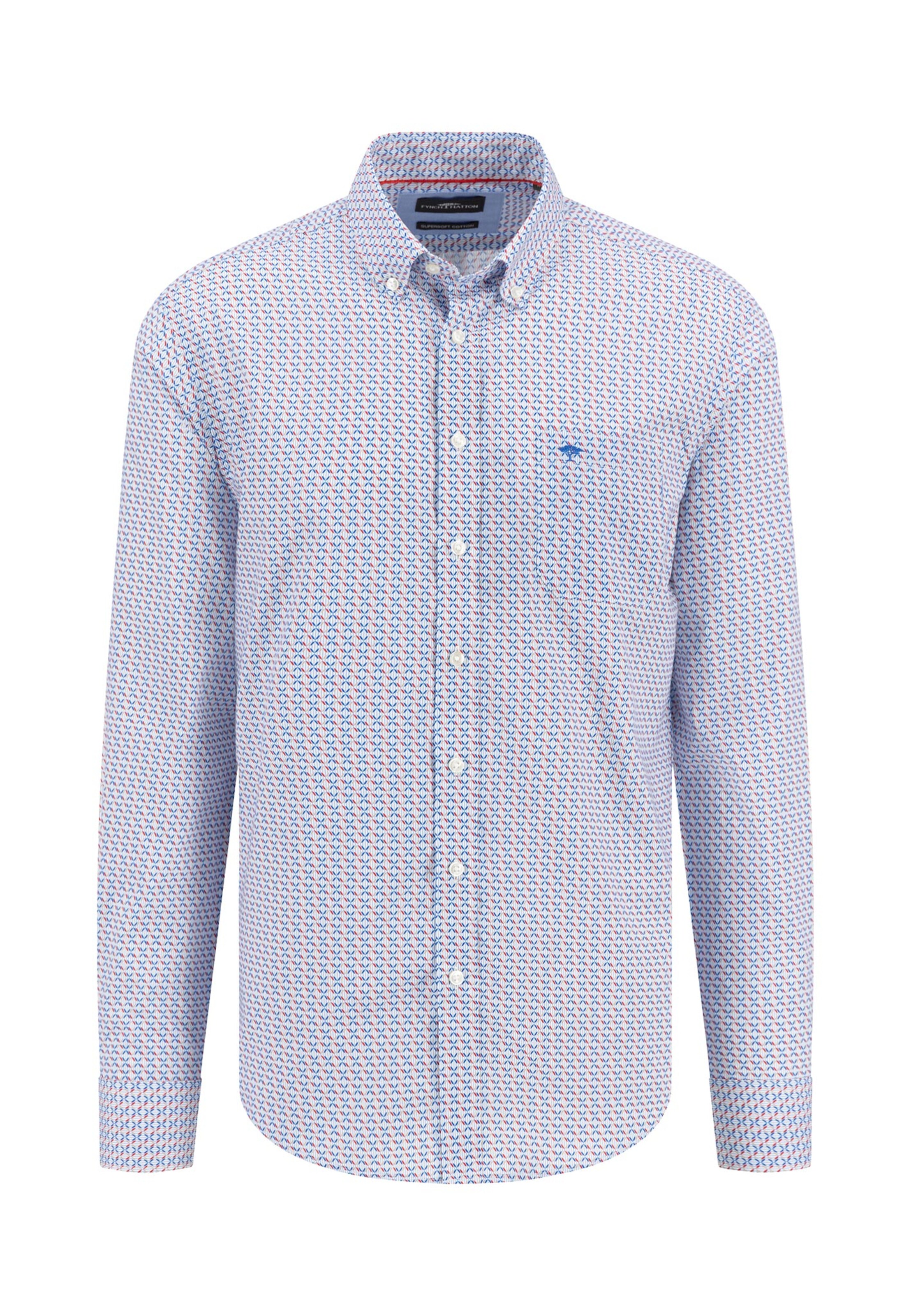 FYNCH-HATTON Regular Fit Hemd in Weiß: Vorderseite