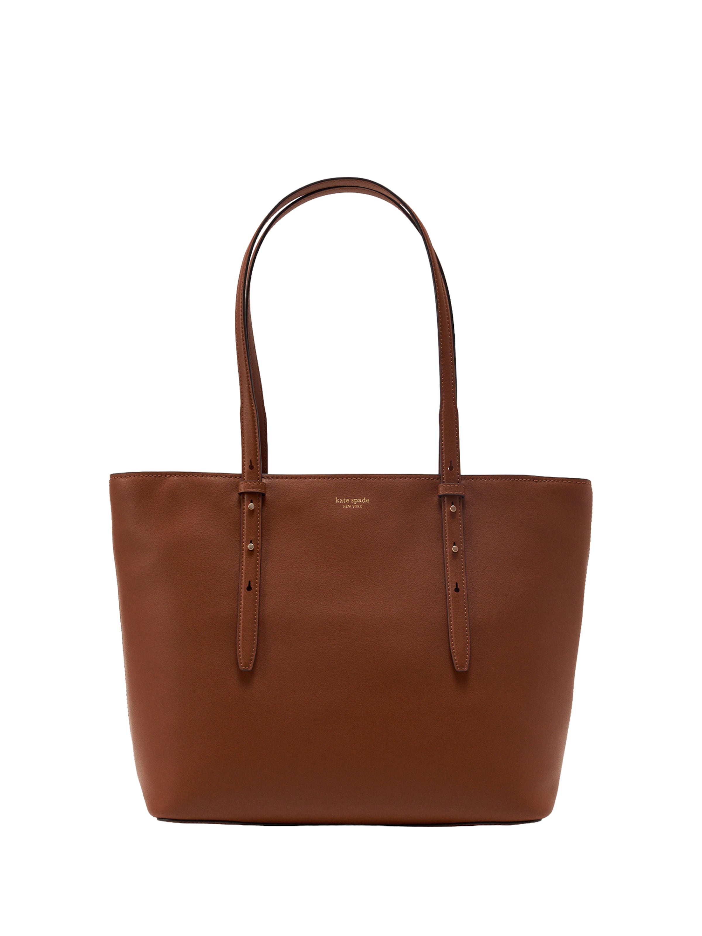 brūns Kate Spade "Shopper" tipa soma: no priekšpuses