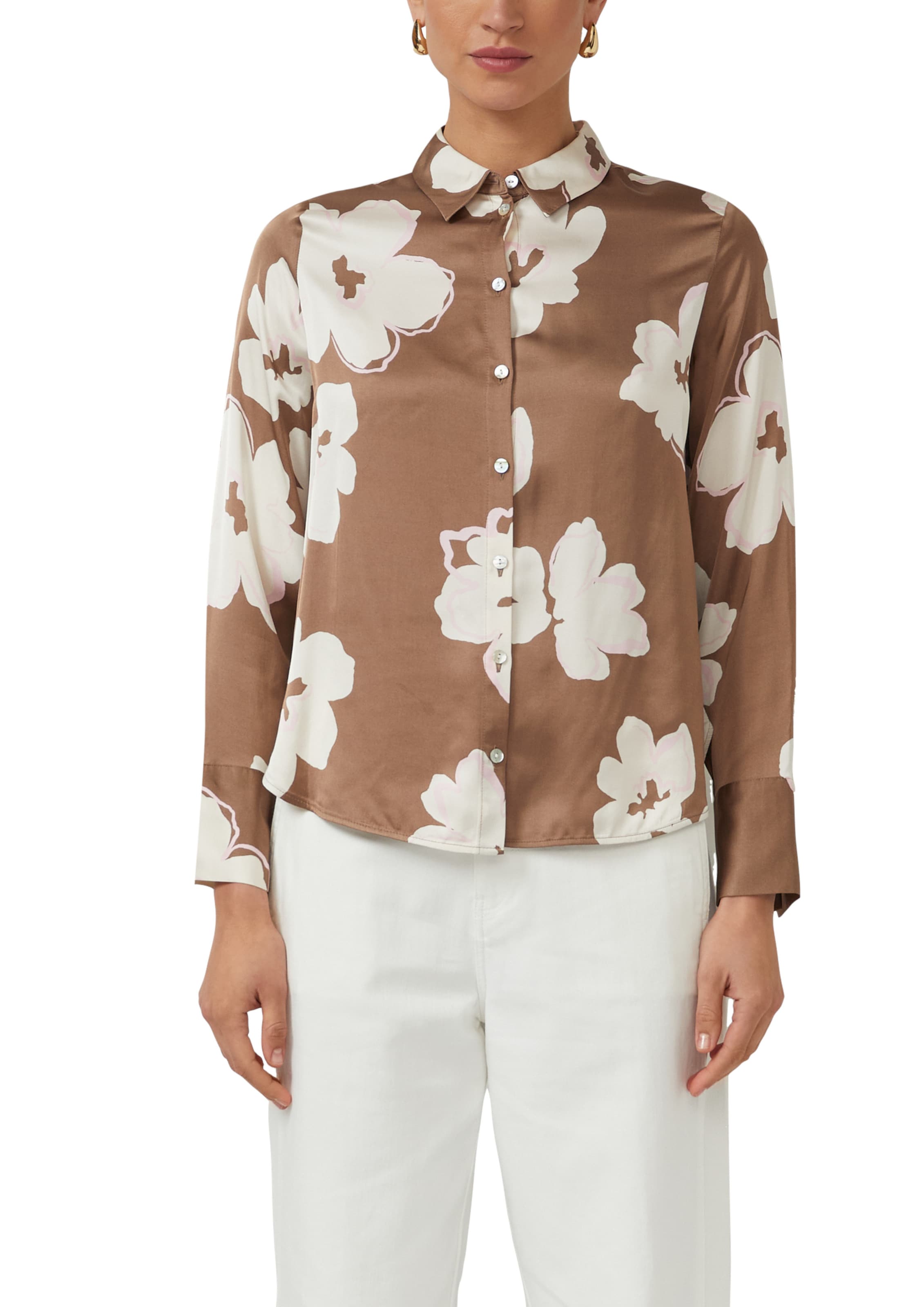 s.Oliver Blouse in Bruin
