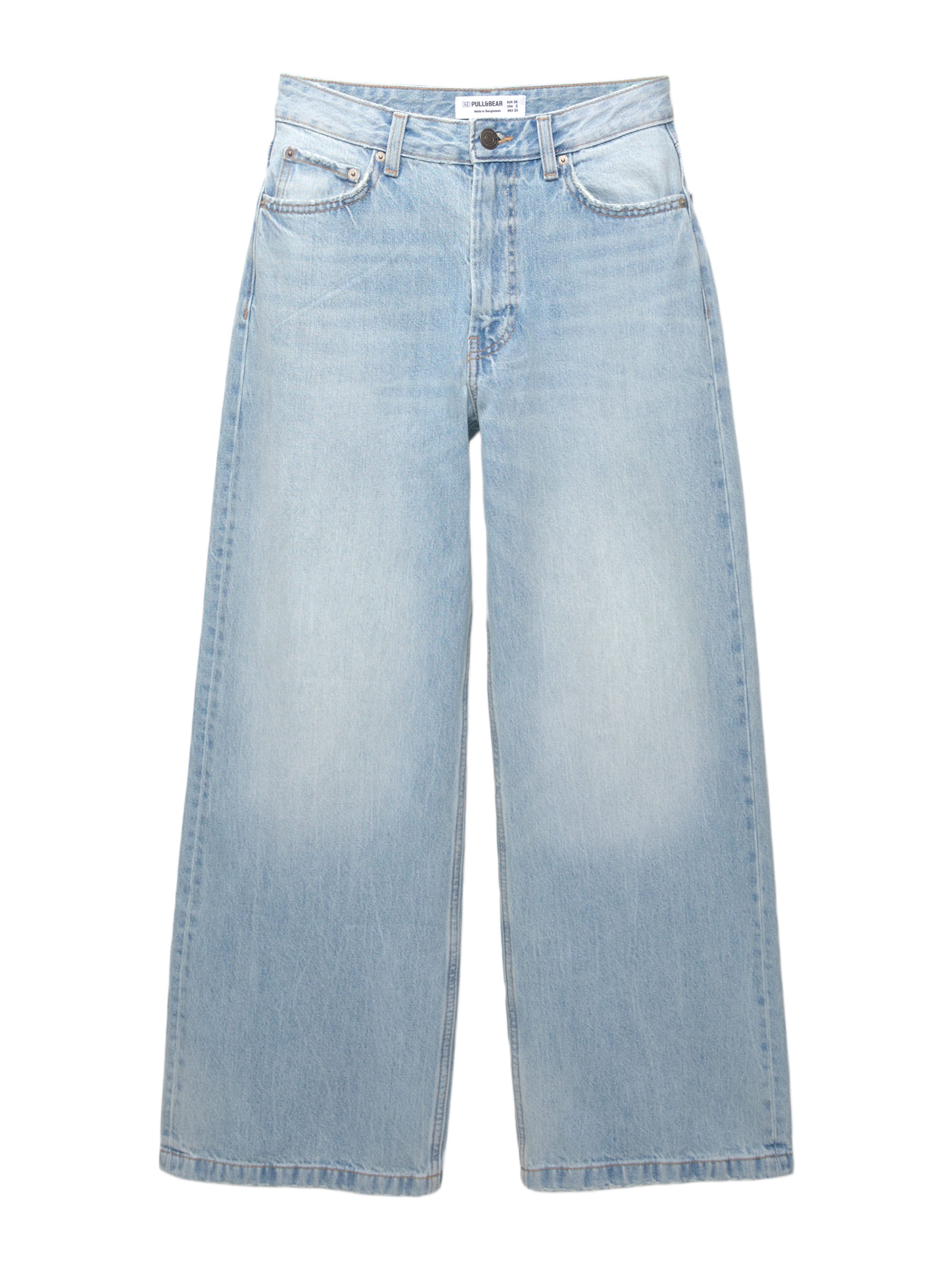Pull&Bear Loosefit Jeans i blå: forside