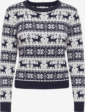 ONLY Pullover 'Xmas' in Blau: predná strana