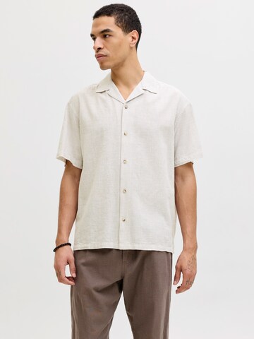 Fit confort Chemise 'JJESUMMER' JACK & JONES en beige : devant