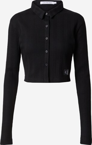 Camicia da donna di Calvin Klein Jeans in nero: frontale