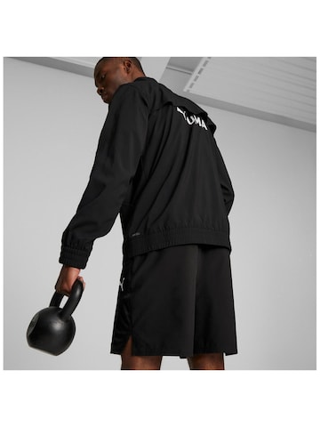 Giacca sportiva 'Puma Zip-up Tracksuit Jacket Fit Woven' di PUMA in nero