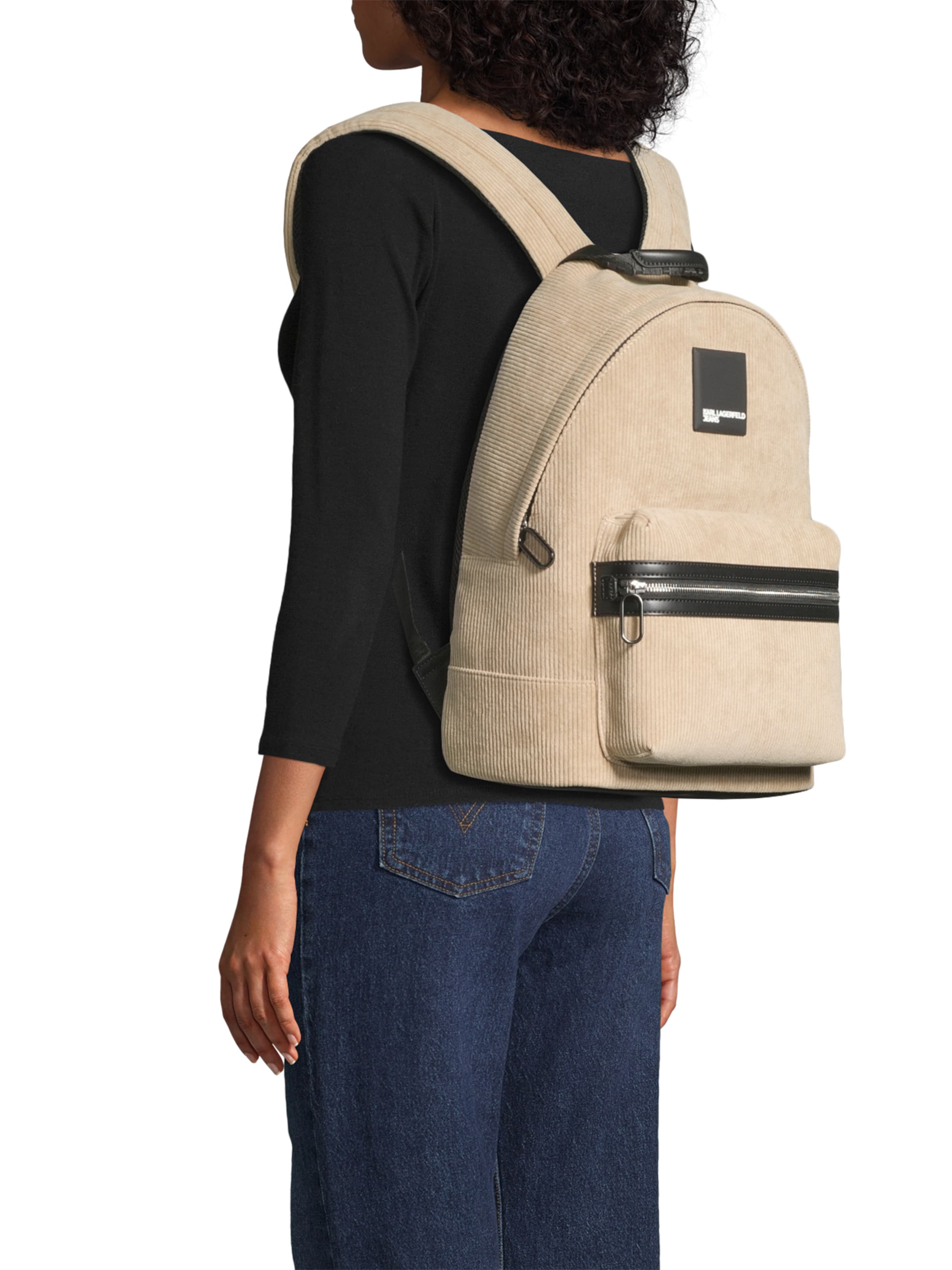 bēšs KARL LAGERFELD JEANS Mugursoma