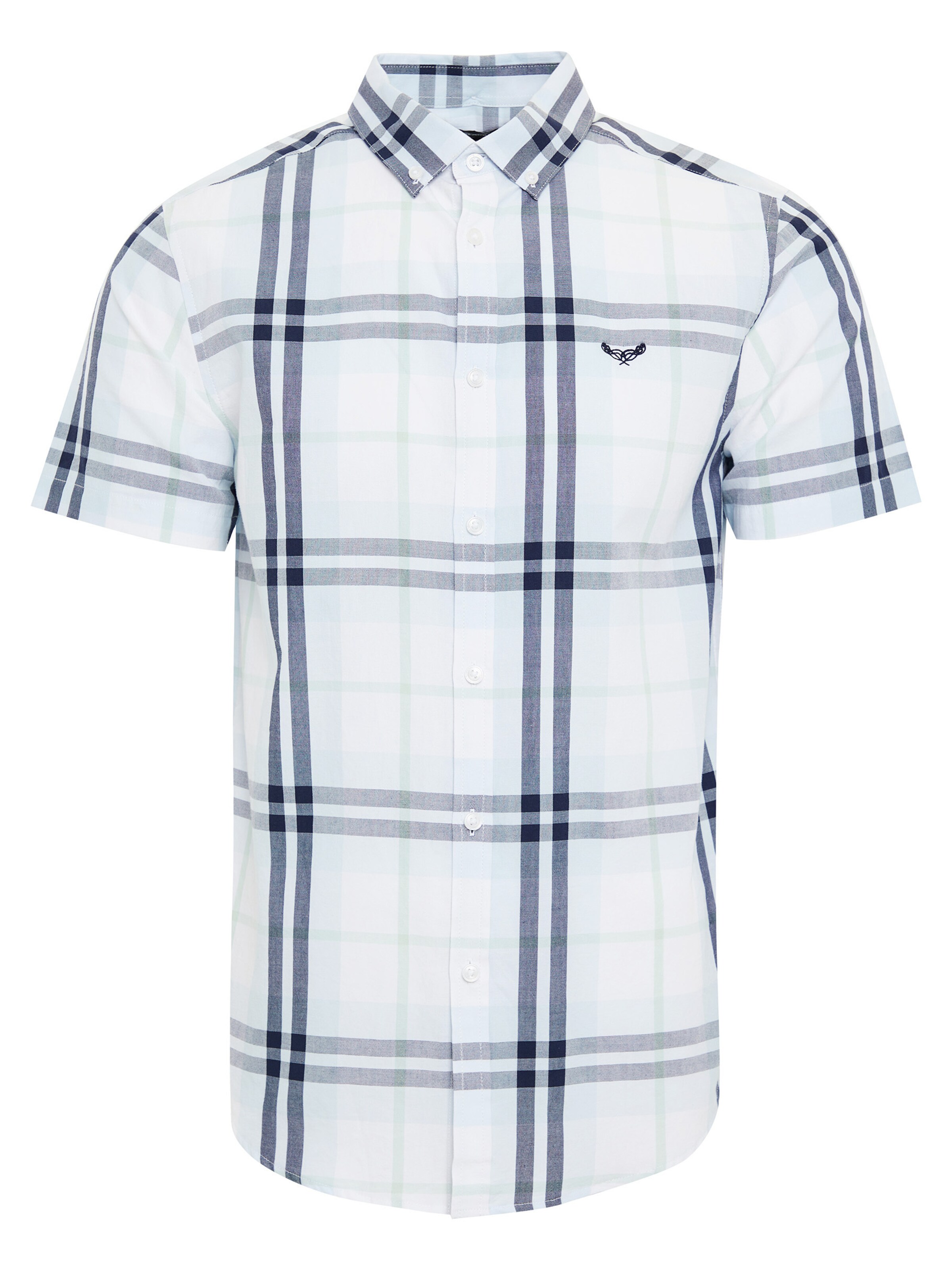 Threadbare Button Up Shirt 'Marcello' in White: front