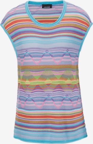 Goldner Pullover in Mischfarben: Vorderseite