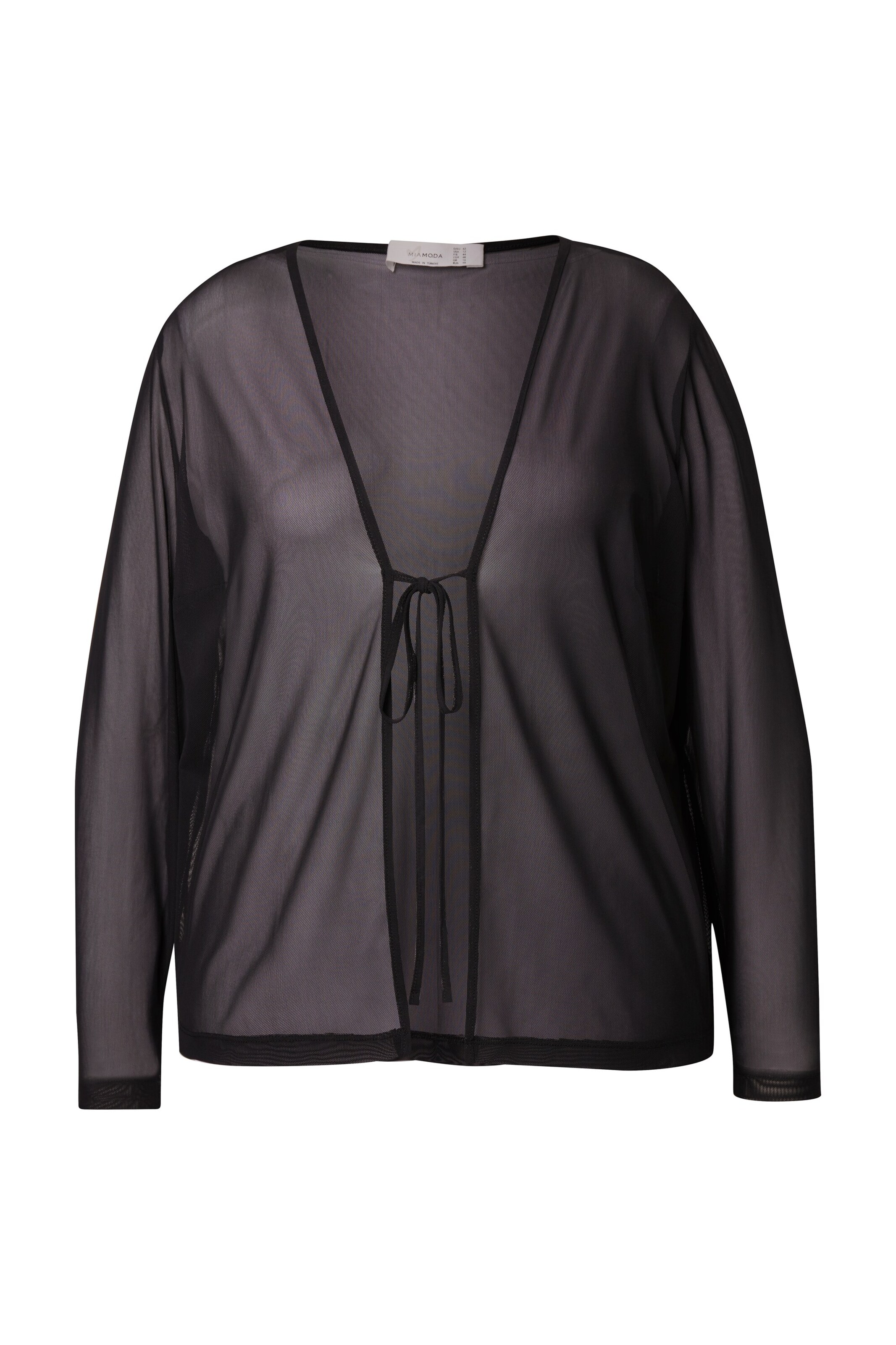 Veste mi-saison MIAMODA en noir : devant