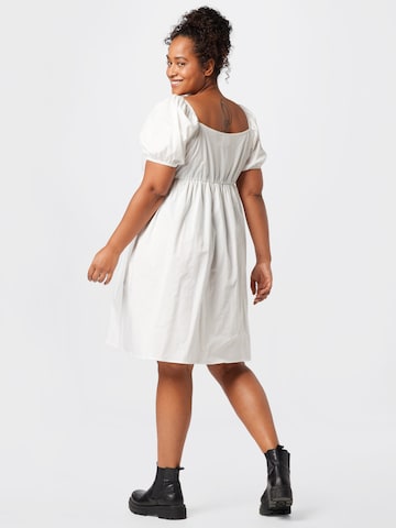 GLAMOROUS CURVE Shirt Dress in White