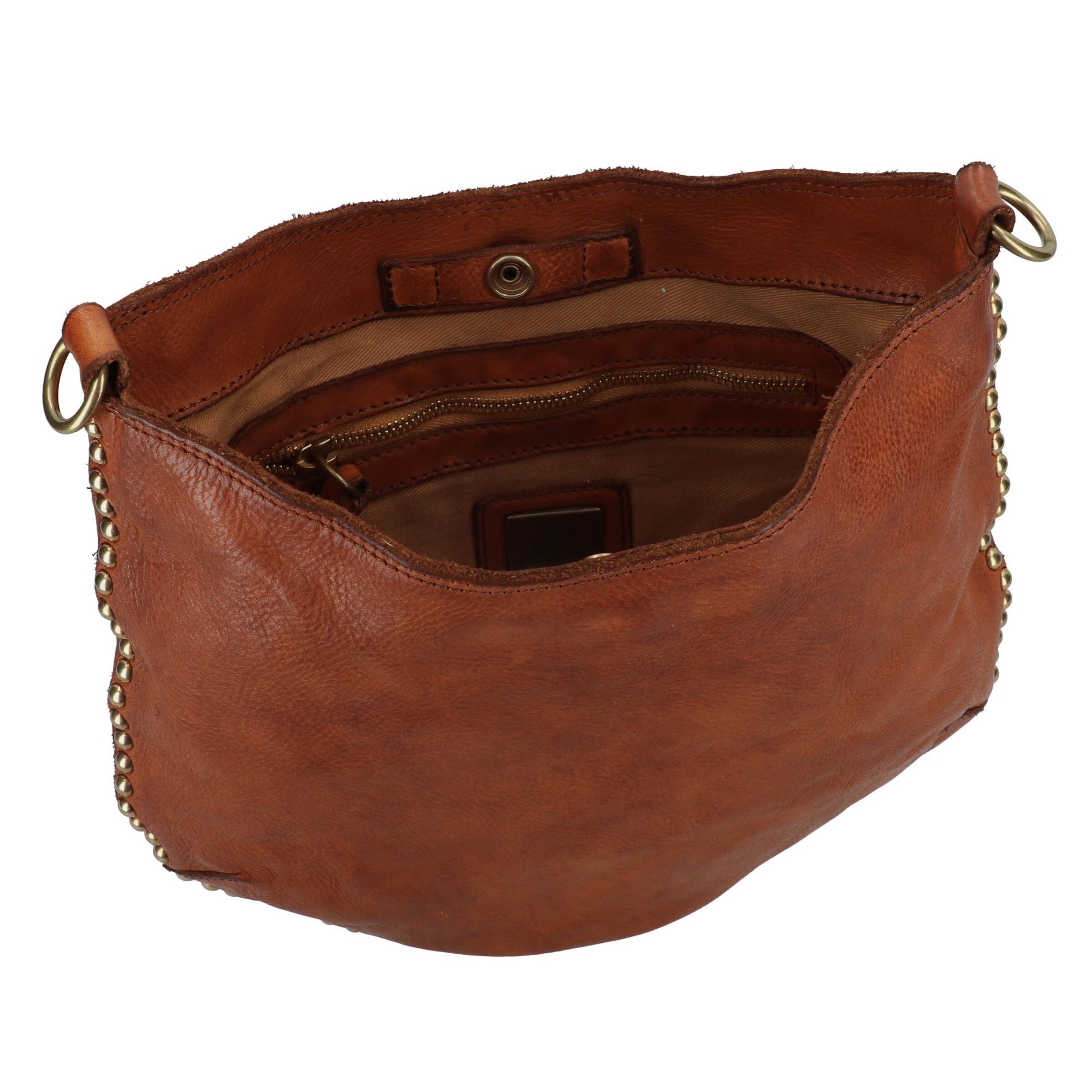 Campomaggi Schoudertas 'Malachite' in Bruin