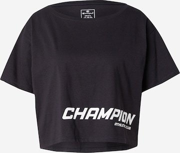 Champion Authentic Athletic Apparel Функциональная футболка в Черный: спереди