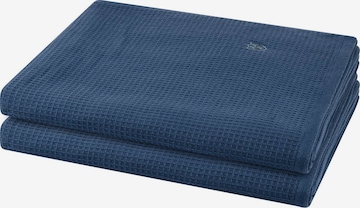 ROSS Handtuch 'Pique' in Blau: Vorderseite