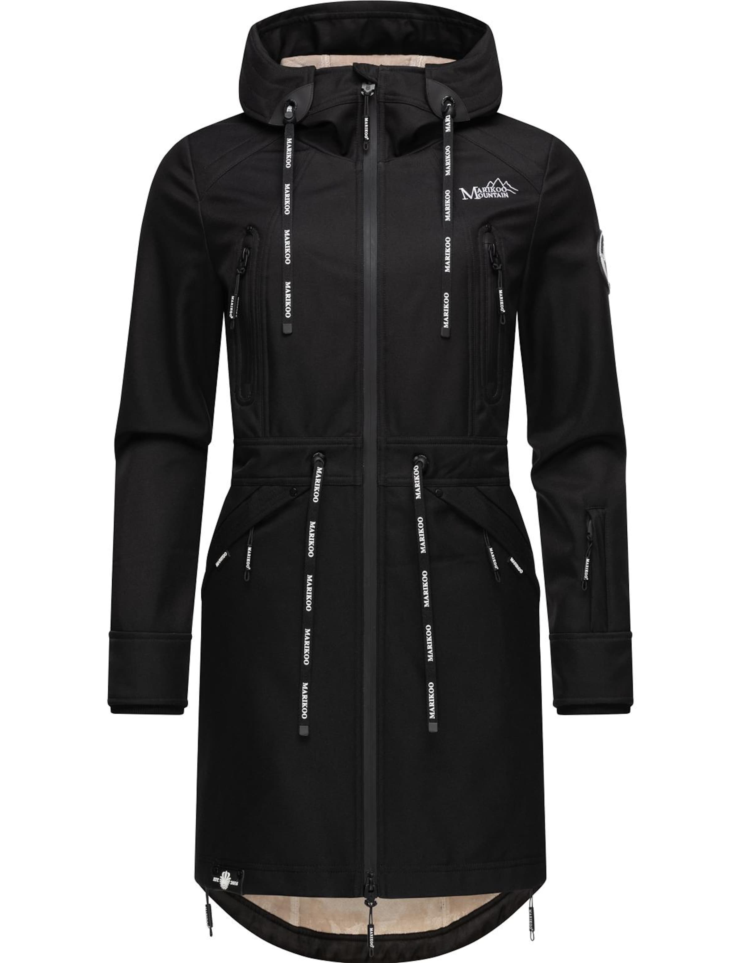 Parka de primăvară-toamnă de la MARIKOO pe negru