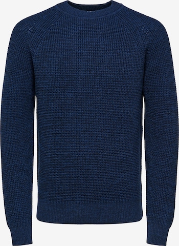 SELECTED HOMME Tröja 'Senni' i blå: framsida