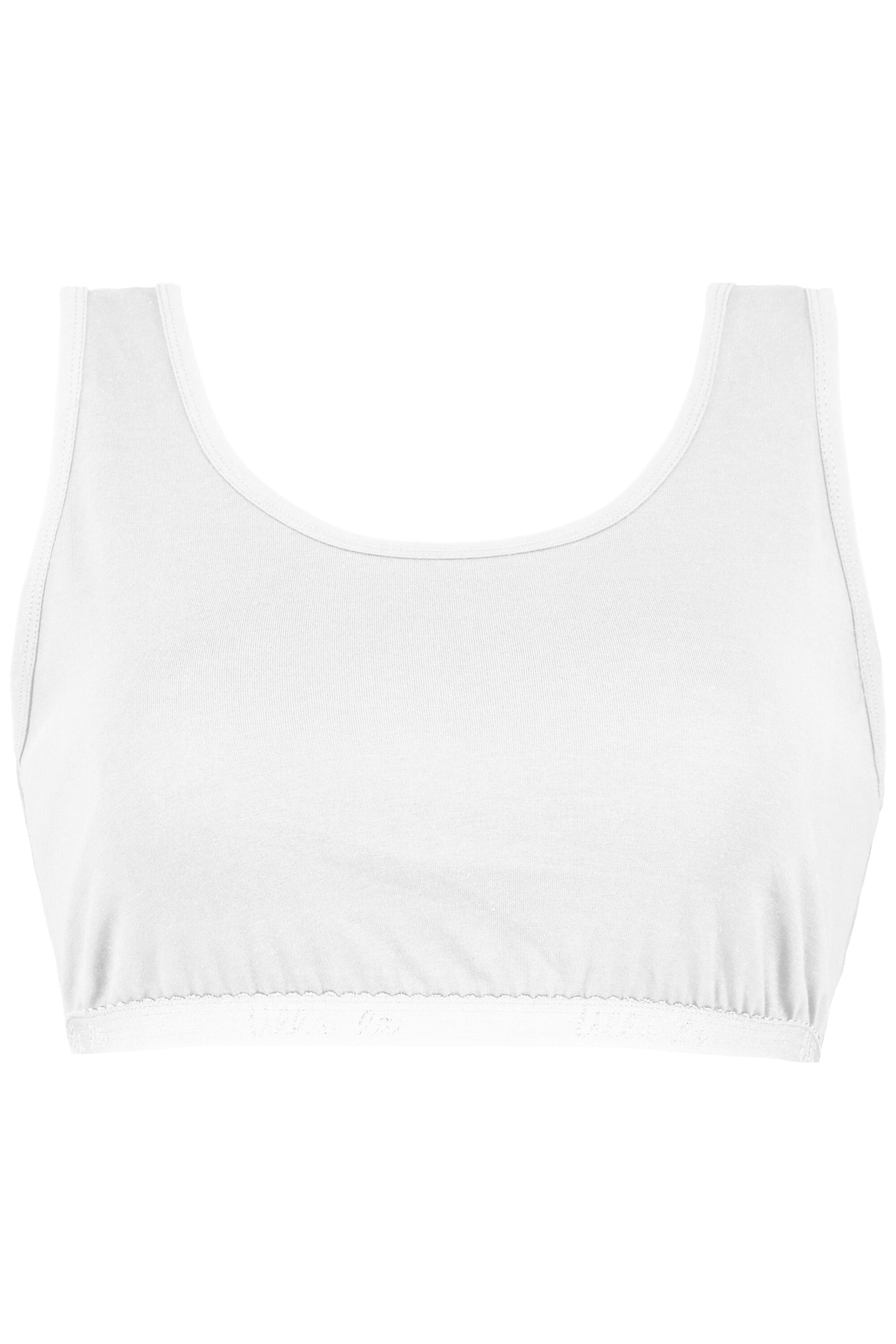Ulla Popken Bustier BH in Weiß: Vorderseite