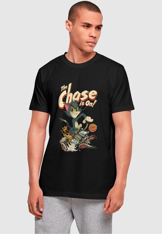 ABSOLUTE CULT T-Shirt 'Tom and Jerry - The Chase Is On' in Schwarz: predná strana