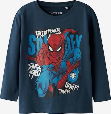 mėlyna TWO SOON Marškinėliai 'Spider-Man': priekis
