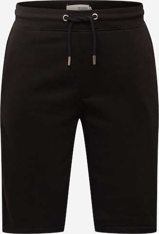 !Solid Normální Kalhoty – černá: přední strana