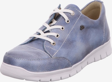 Finn Comfort Athletic Lace-Up Shoes in Blue: front