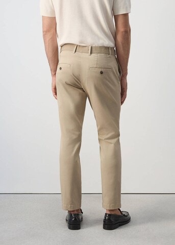 MANGO MAN Slim fit Chino Pants 'Prato' in Beige