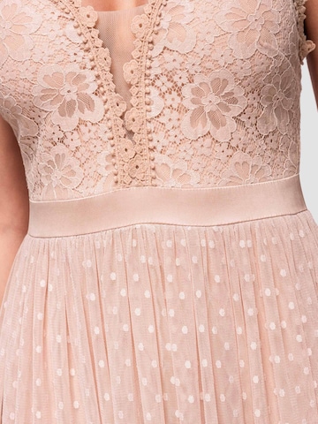 Ombre Dress in Beige