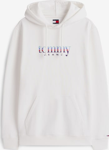 Sweat-shirt Tommy Jeans en blanc : devant