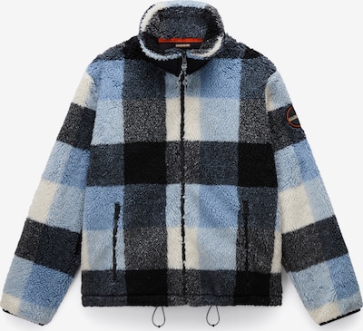 NAPAPIJRI Flis jakna 'Montepiana' u plava / crna / bijela, Pregled proizvoda