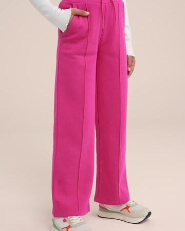 WE Fashion Boot cut Pants in Pink