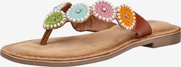 Infradito di LAZAMANI in marrone: frontale