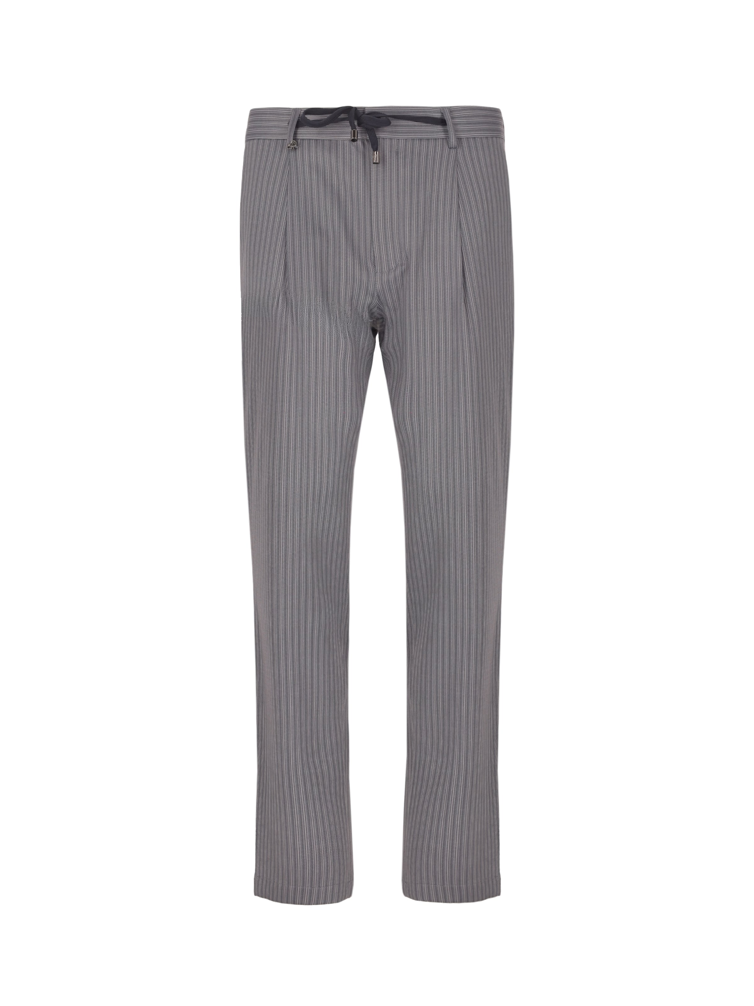 Distretto12 - regular Pantalón plisado 'T. PRUGNOLO' en gris: frente