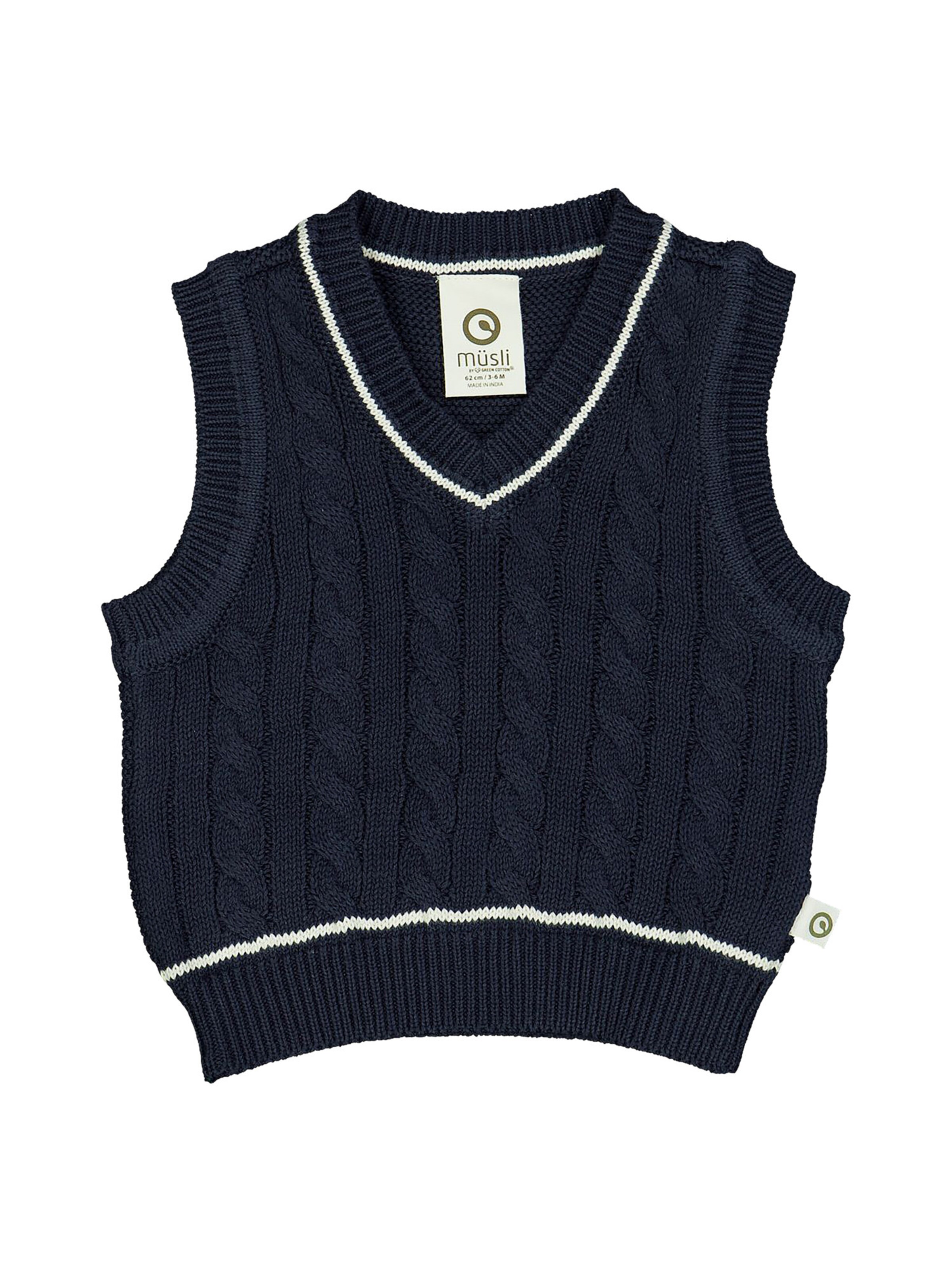 Pull-over '1545001600' Müsli by GREEN COTTON en bleu : devant
