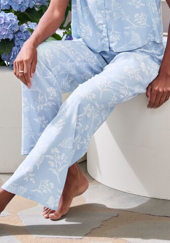 LASCANA Pyjamahose in Blau: Vorderseite
