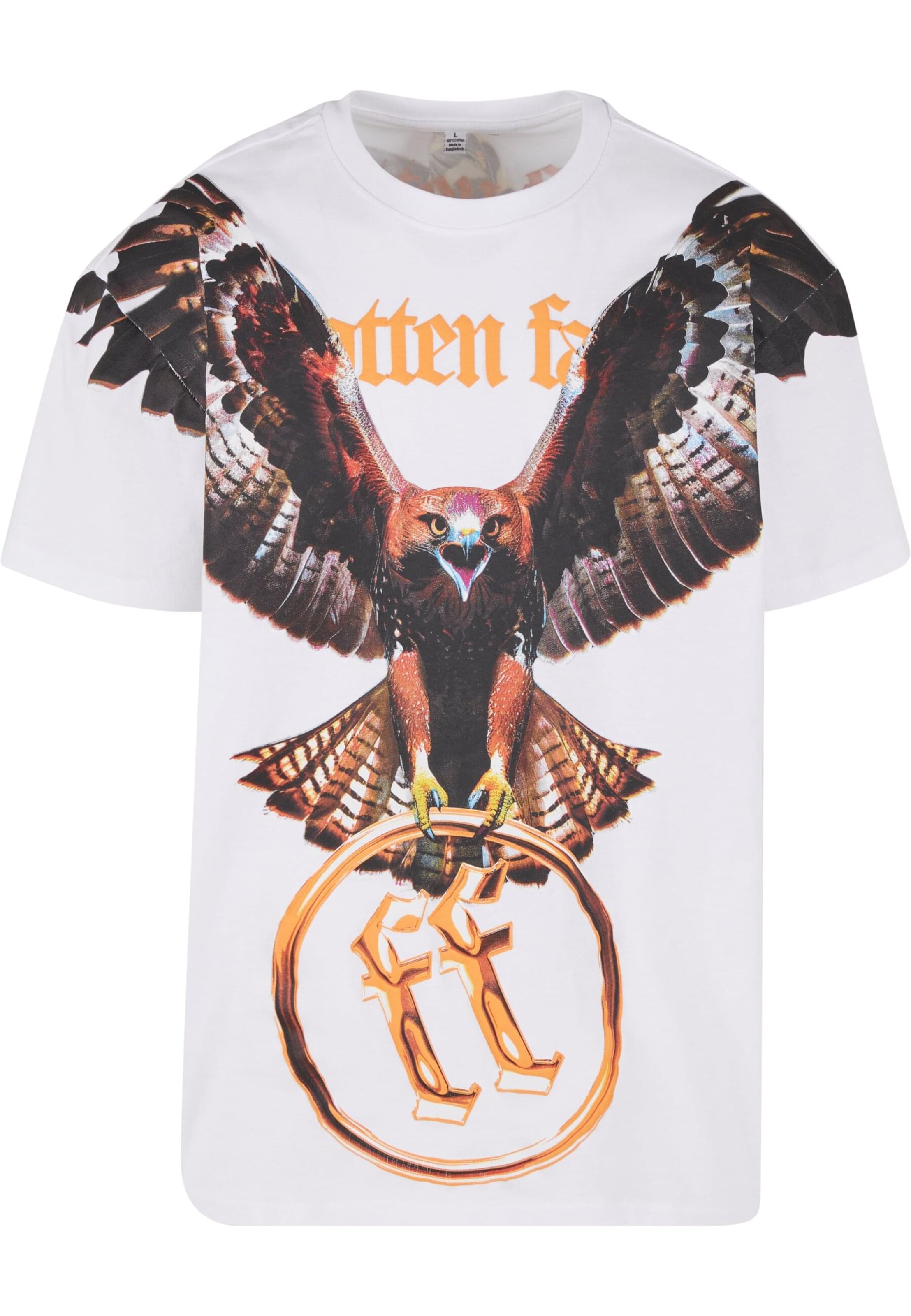 Forgotten Faces Tričko 'Head On Hawk' – bílá: přední strana