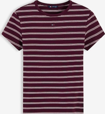 raudona Tommy Jeans Marškinėliai 'ESSENTIAL': priekis