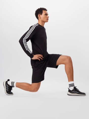 Sweat de sport 'Essentials French Terry 3-Stripes' ADIDAS SPORTSWEAR en noir