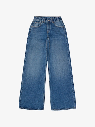 Dr. Denim Jeans 'Rhue Low Wide Jeans' in Blauw: voorkant