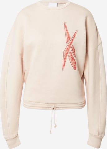 Reebok Sport sweatshirt 'Modern Safari' i beige: framsida